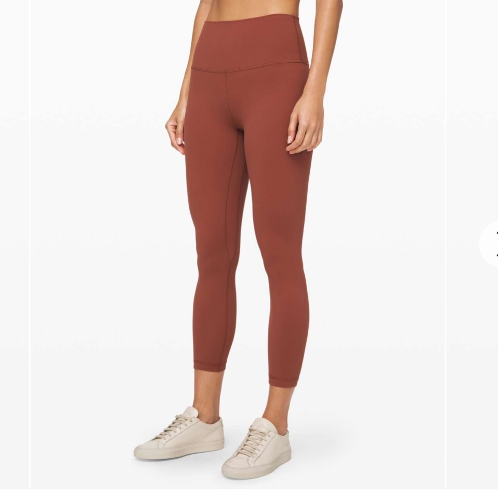 Lululemon Align Leggings. Size 4. Rust color. 7/8 Length.